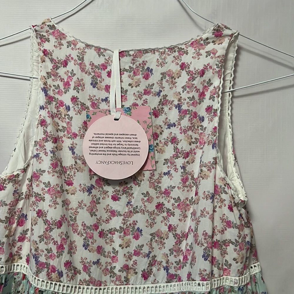 NWT LOVESHACKFANCY x TARGET CAMILLE FLORAL DRESS XXS - Picture 4 of 9